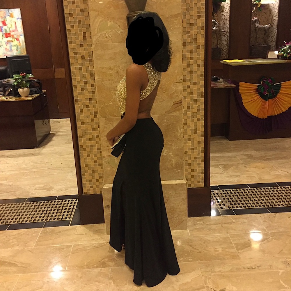 Beaded Long Dress by Juliet